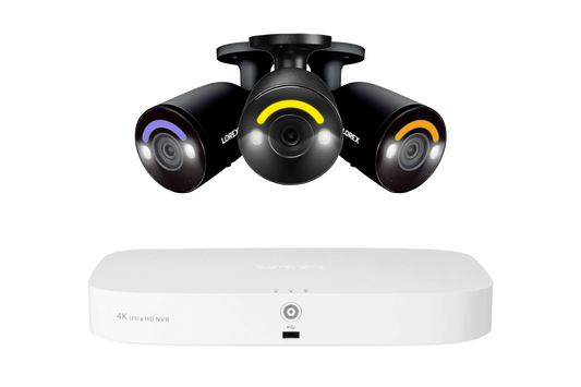 Lorex 4K 16 Camera Capable (8 Wired and 8 Fusion Wi-Fi) 2TB Wired NVR System with 3 Bullet Cameras Featuring Smart Security Lighting - Amazon