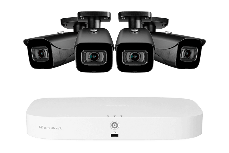 New NVR 8-Channel Fusion NVR System with Four 4K (8MP) IP Cameras
