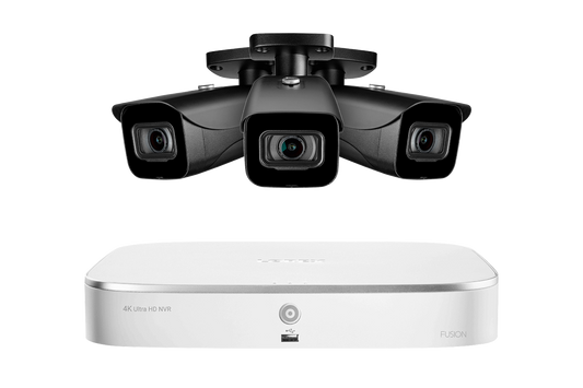 Lorex Fusion 4K 16-Channel (8 Wired + 8 Wi-Fi) 2TB NVR System with 3 Bullet Cameras - Amazon