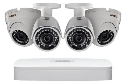 2K IP Security Camera System with 8 Channel NVR and 4 x 4MP 2K HD Outdoor 4MP Cameras