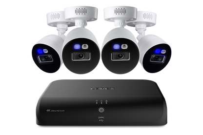 Lorex Fusion 4K 12 Channels (8 Wired and 4 Wi-Fi) 2TB Wired DVR System with 4 Smart Deterrence Cameras