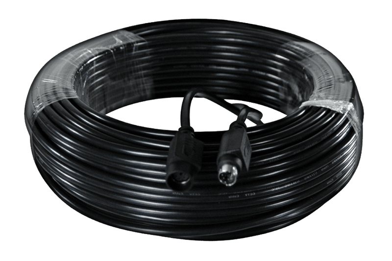 55FT security extension cable (Black) - 6PIN DIN extension cable