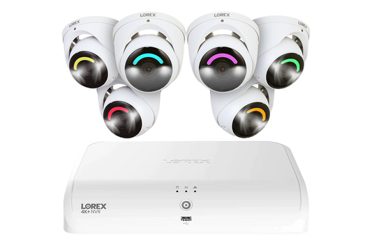 Lorex Fusion Series 4K+ 16 Channel (8 Wired + 8 Fusion Wi-Fi) 2TB Wired System with H16 Wired 4K IP Dome Cameras - White 6