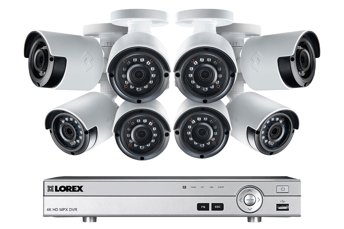 1080p Camera System with 8 Channel DVR and 8 1080p Outdoor Security Cameras, 130ft Night Vision, 1TB Hard Drive