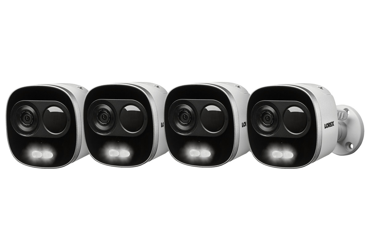4K Active Deterrence Network Security Camera (4-pack)