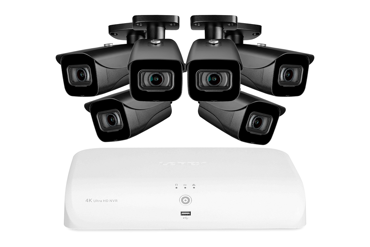 Lorex 4K 8-Channel 2TB Wired NVR System with Bullet Cameras