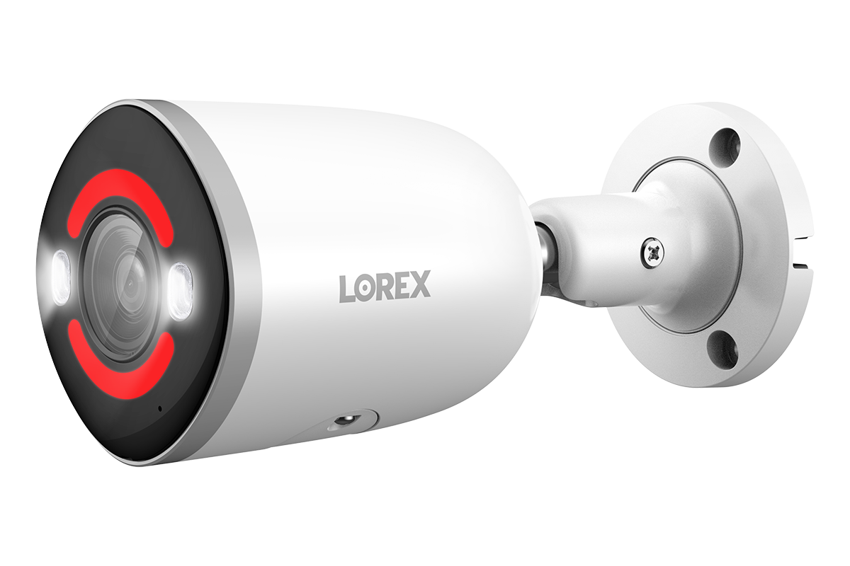 Lorex Fusion 4K 16-channel 2TB Wired NVR System with Eight 4K Deterrence Bullet Wired and Four 2K Spotlight Wi-Fi Cameras