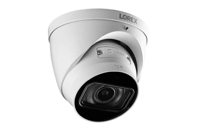 4K (8MP) Motorized Varifocal Smart IP White Dome Security Camera with 4x Optical Zoom, Real-Time 30FPS Recording and Listen-In Audio