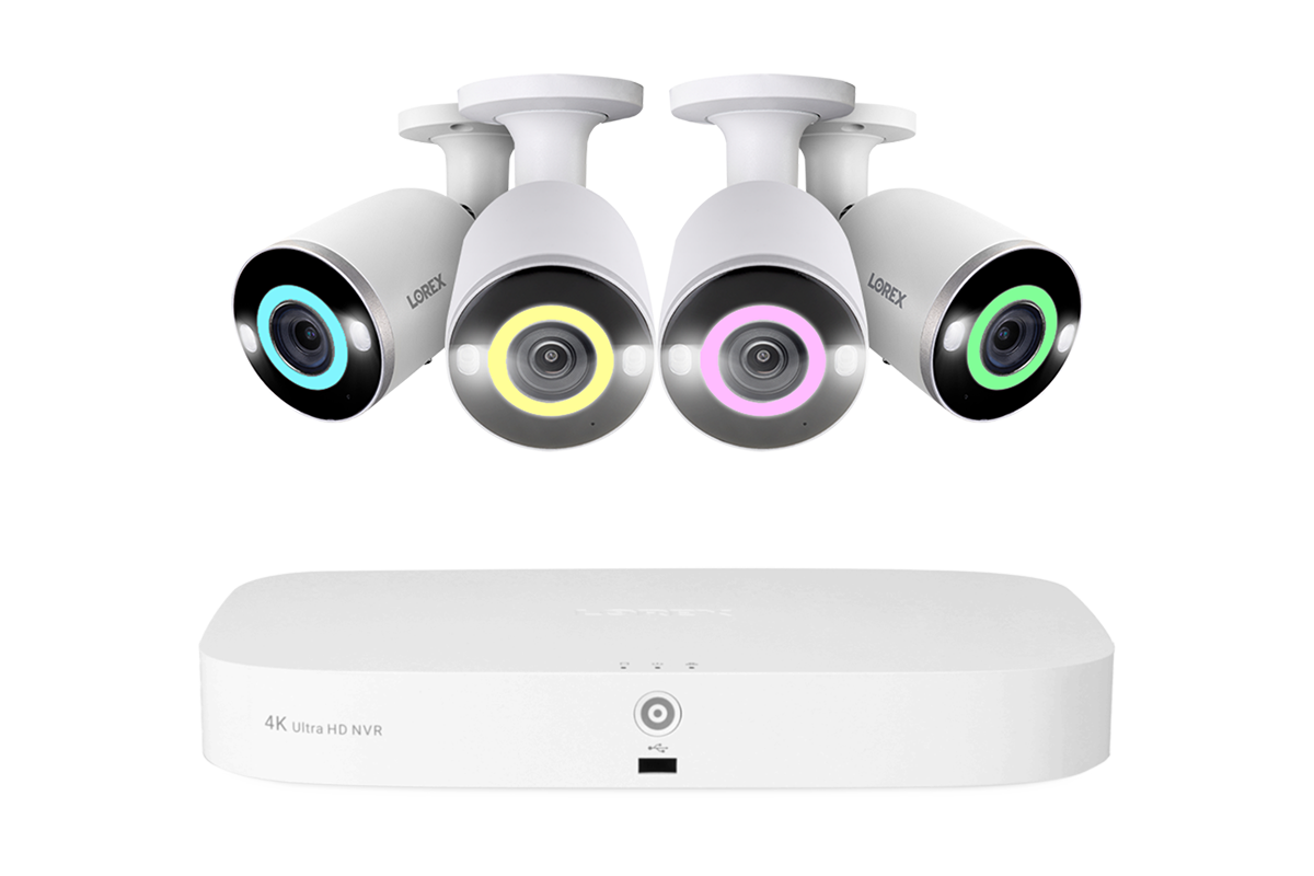 Lorex Fusion 4K 16 Camera Capable (8 Wired and 8 Wi-Fi) 2TB Wired NVR System with Bullet Cameras Featuring Smart Security Lighting - 4