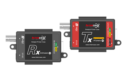 Single Port IP & PoE over Coax Set (400m/1300ft end-to-end converters)