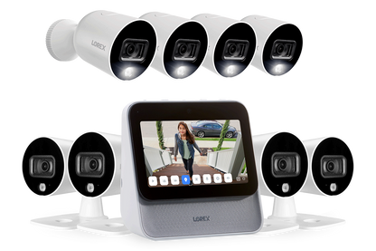 Lorex Smart Home Security Center with Eight 1080p Outdoor Wi-Fi Cameras