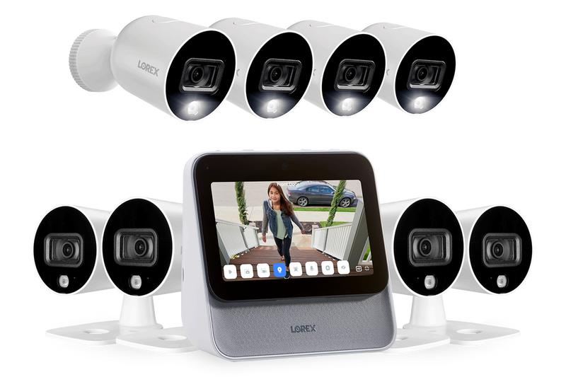 Lorex Smart Home Security Center with Eight 1080p Outdoor Wi-Fi Cameras