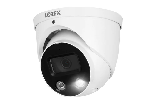 Lorex Fusion 4K 16 Camera Capable (8 Wired + 8 Wi-Fi) 2TB NVR System with 4 Smart Deterrence Dome Cameras, 2K Wired Doorbell and Sensor Kit