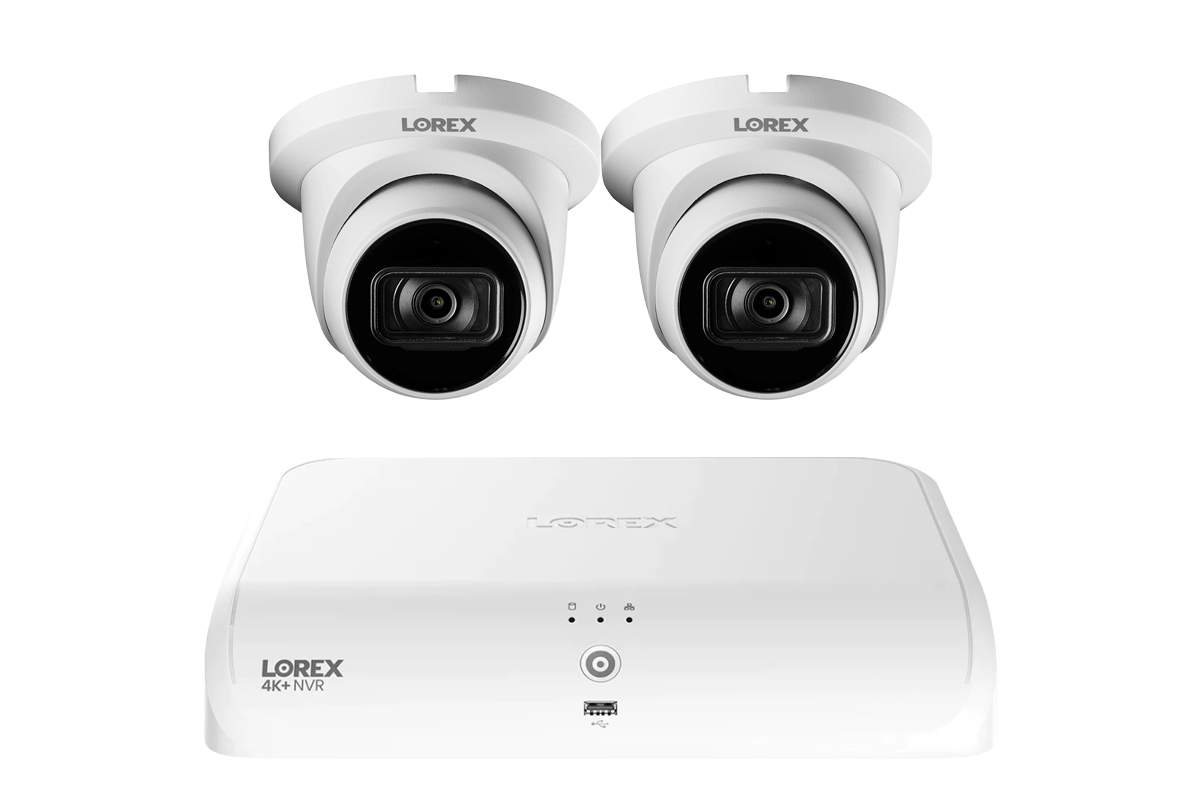 Lorex Fusion Series 4K+ 16 Channel (8 Wired + 8 Fusion Wi-Fi) 2TB Wired System with A14 Wired 4K IP Dome Cameras - White 2