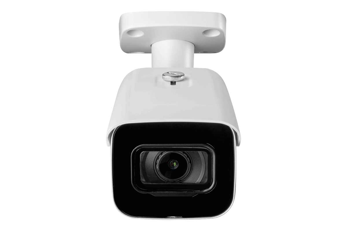 32 Channel IP Security Camera System with 12 4K Ultra HD Smart IP Bullet and 4 4K Motorized Varifocal Audio Dome Security Cameras.