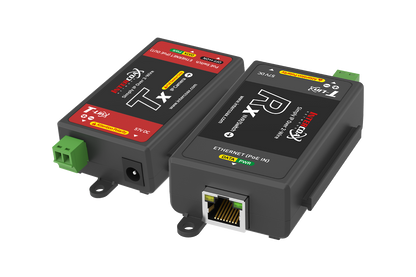 Single Port IP & PoE over 2-wire Set (300m/1000ft end-to-end converters)