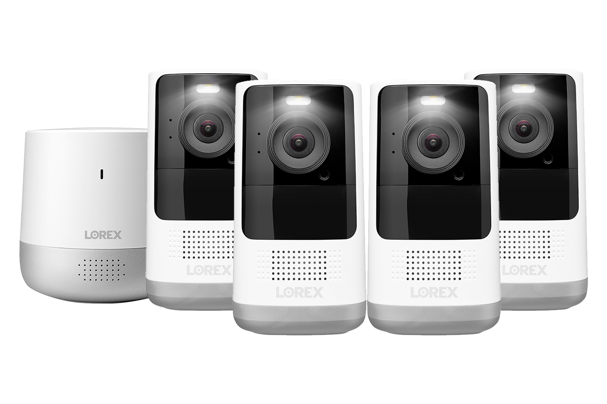 2K Wire-Free, Battery-operated Security System (4-Cameras)