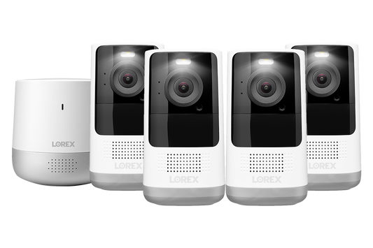 2K Wire-Free, Battery-operated Security System (4-Cameras)