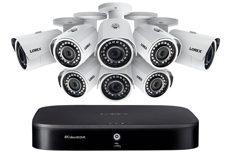 1080p Camera System with 8-Channel 4K DVR and Eight 1080p HD Metal Outdoor Cameras, 150FT Night Vision