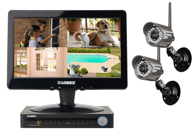 DVR Wireless camera system with monitor