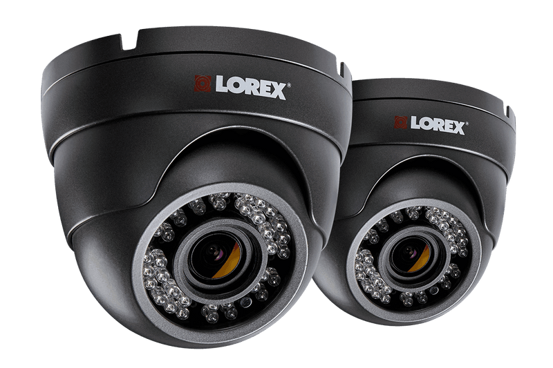 1080p HD Security Dome Cameras with 3x Zoom Lens, 150ft Night Vision (2-pack)
