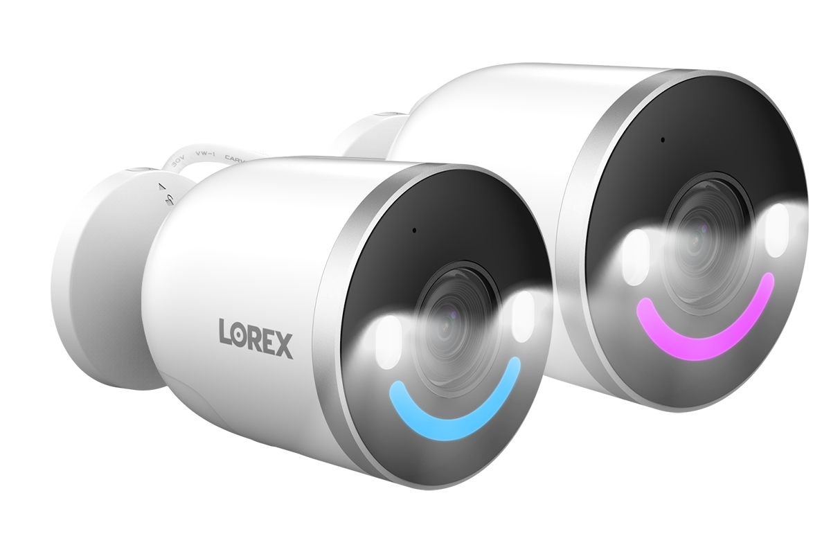 Lorex 4K Spotlight Indoor/Outdoor Wi-Fi 6 Security Camera with Smart Security Lighting - 2 Pack