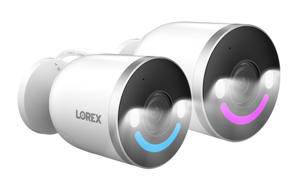 Lorex 4K Spotlight Indoor/Outdoor Wi-Fi 6 Security Camera with Smart Security Lighting - 2 Pack