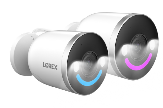 Lorex 4K Spotlight Indoor/Outdoor Wi-Fi 6 Security Camera with Smart Security Lighting - 2 Pack