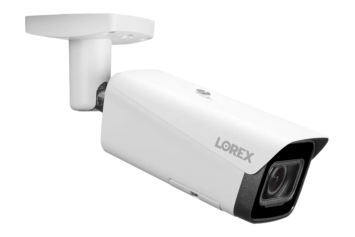 Lorex 4K IP Wired Bullet Security Camera with Motorized Varifocal Lens, Real-Time 30FPS Recording and IK10 Vandal Proof