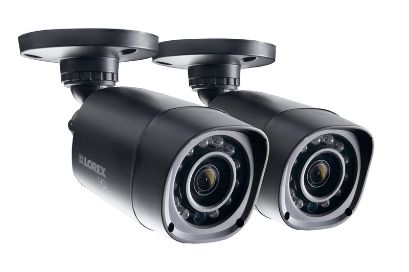 720P HD Weatherproof Night Vision Security Camera (2-Pack)