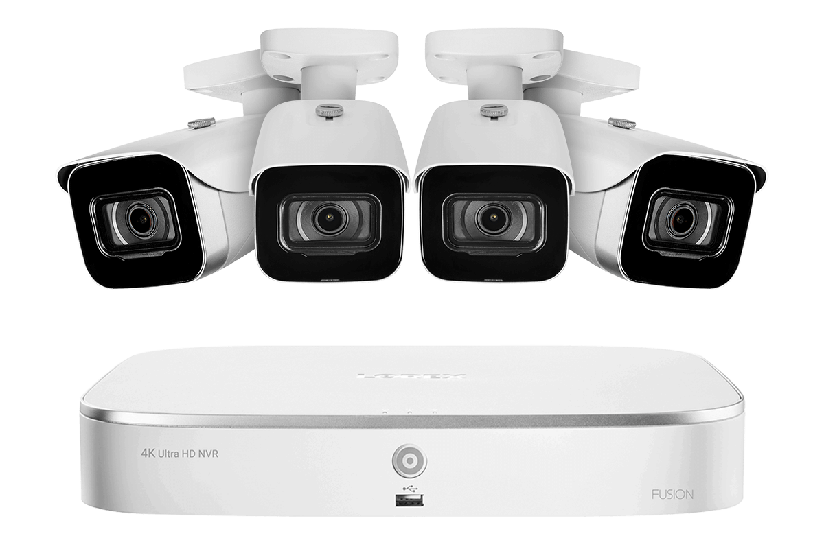 Lorex Fusion 4K 16-Channel (8 Wired + 8 Wi-Fi) NVR System with Bullet Cameras - White 4