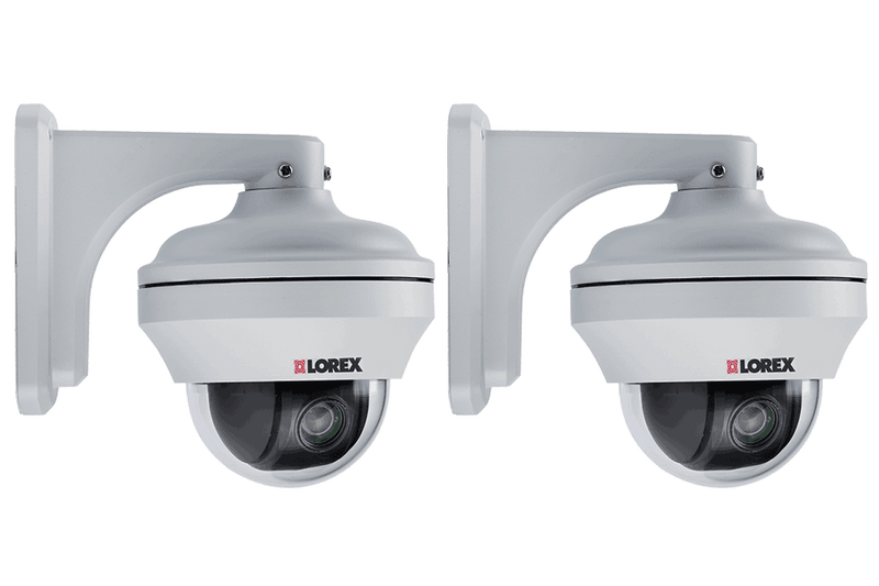 Pan-Tilt-Zoom security cameras with 10x Zoom (2-pack)