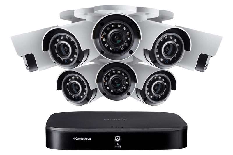 4K Ultra HD 8-Channel Security System with Eight 4K (8MP) Cameras, Advanced Motion Detection and Smart Home Voice Control