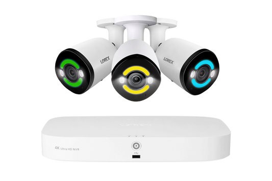 Lorex Fusion Series NVR with Three H30 (Halo Series) IP Bullet Cameras - 4K 16-Channel (8 Wired & 8 Wi-Fi) 2TB Wired System - Amazon