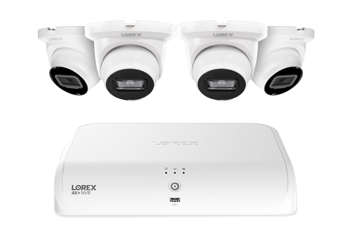 Lorex Fusion Series 4K+ 16 Channel (8 Wired + 8 Fusion Wi-Fi) 2TB Wired System with A4 Wired 2K IP Turret Cameras