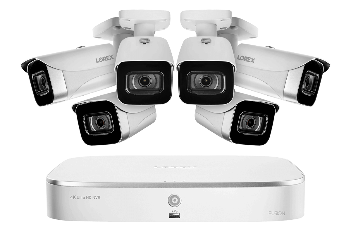 Lorex Fusion 4K 16-Channel (8 Wired + 8 Wi-Fi) NVR System with Bullet Cameras - White 6