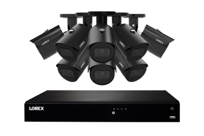 Lorex Fusion Series NVR with A20 (Aurora Series) IP Bullet Cameras - 4K 16-Channel 4TB Wired System