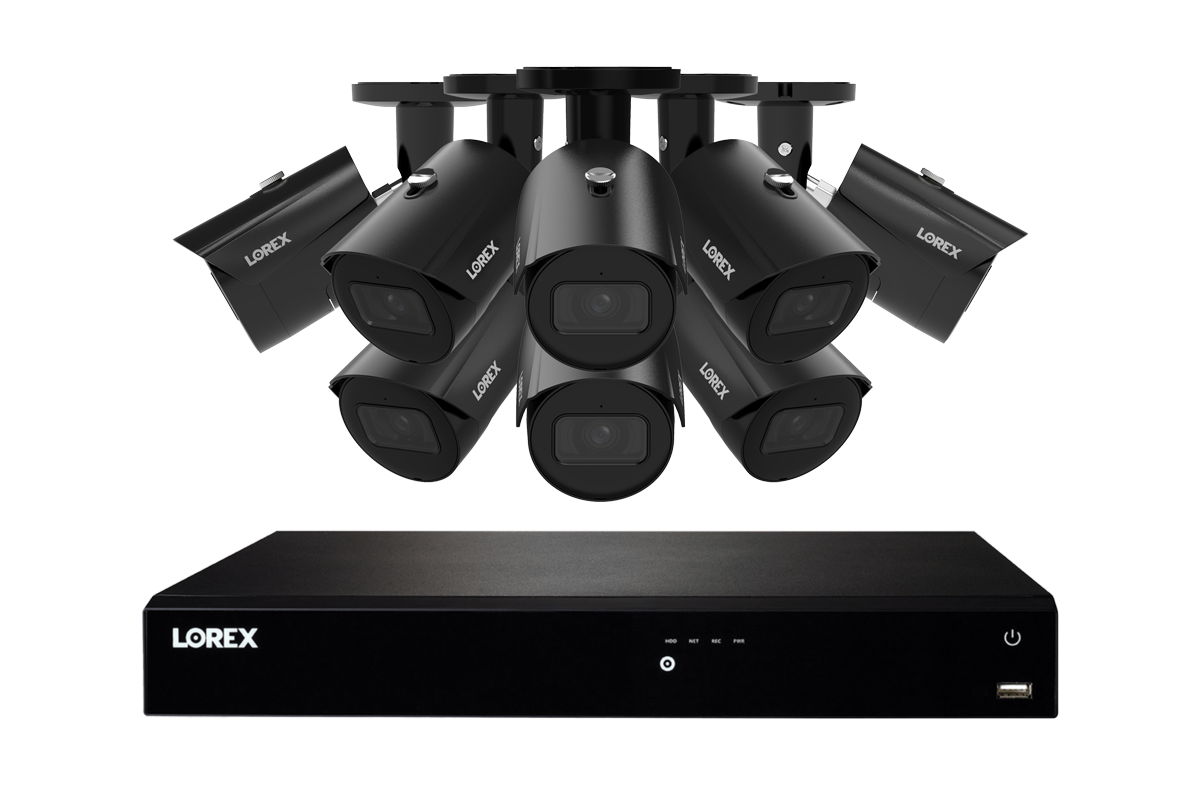 Lorex Fusion Series NVR with A20 (Aurora Series) IP Bullet Cameras - 4K 16-Channel 4TB Wired System