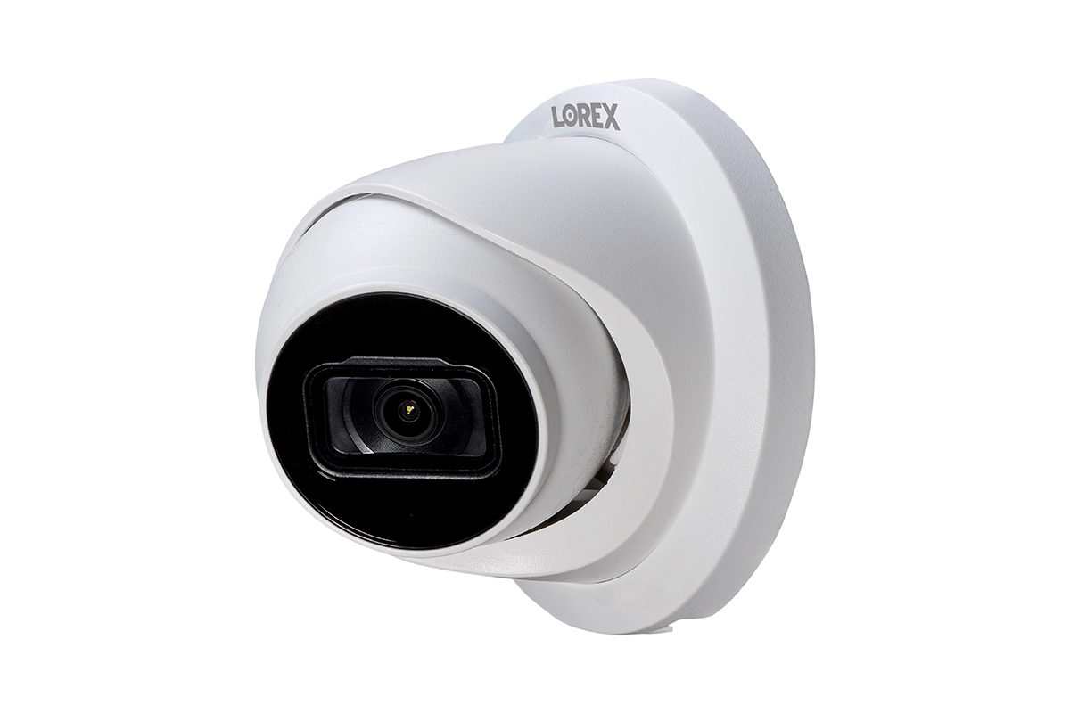 Lorex 4K (32 Camera Capable) Wired NVR System with Nocturnal 3 Smart IP Dome Cameras Featuring Listen-In Audio and 30FPS Recording