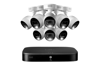 Lorex 4K 8-Channel Wired DVR System with Eight Active Deterrence Cameras