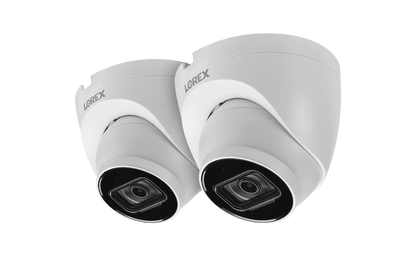 4K Ultra HD IP Dome Security Camera with Listen-In Audio (2-pack)