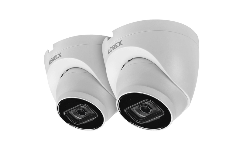 4K Ultra HD IP Dome Security Camera with Listen-In Audio (2-pack)