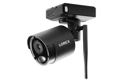 Wire-Free Accessory Camera for Battery Powered, Audio Security Systems (Black Metal)
