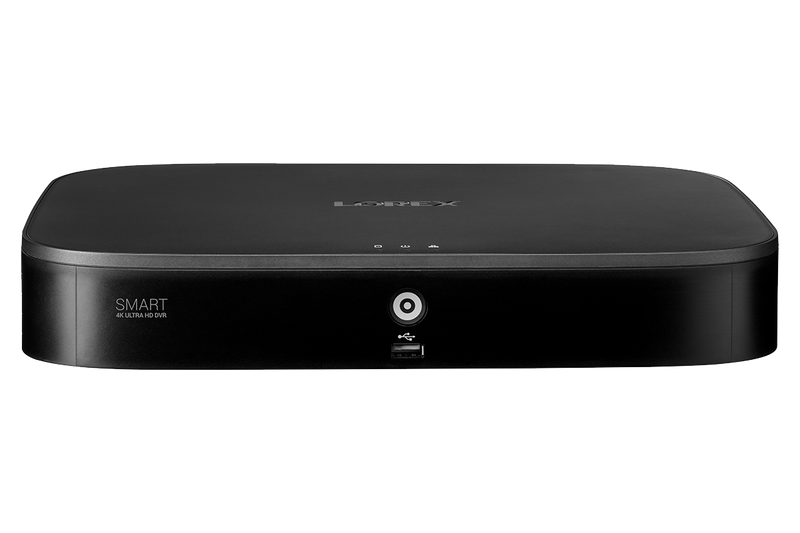 4K Ultra HD 8 Channel Digital Video Recorder with Smart Motion Detection and Smart Home Voice Control, 1TB HDD