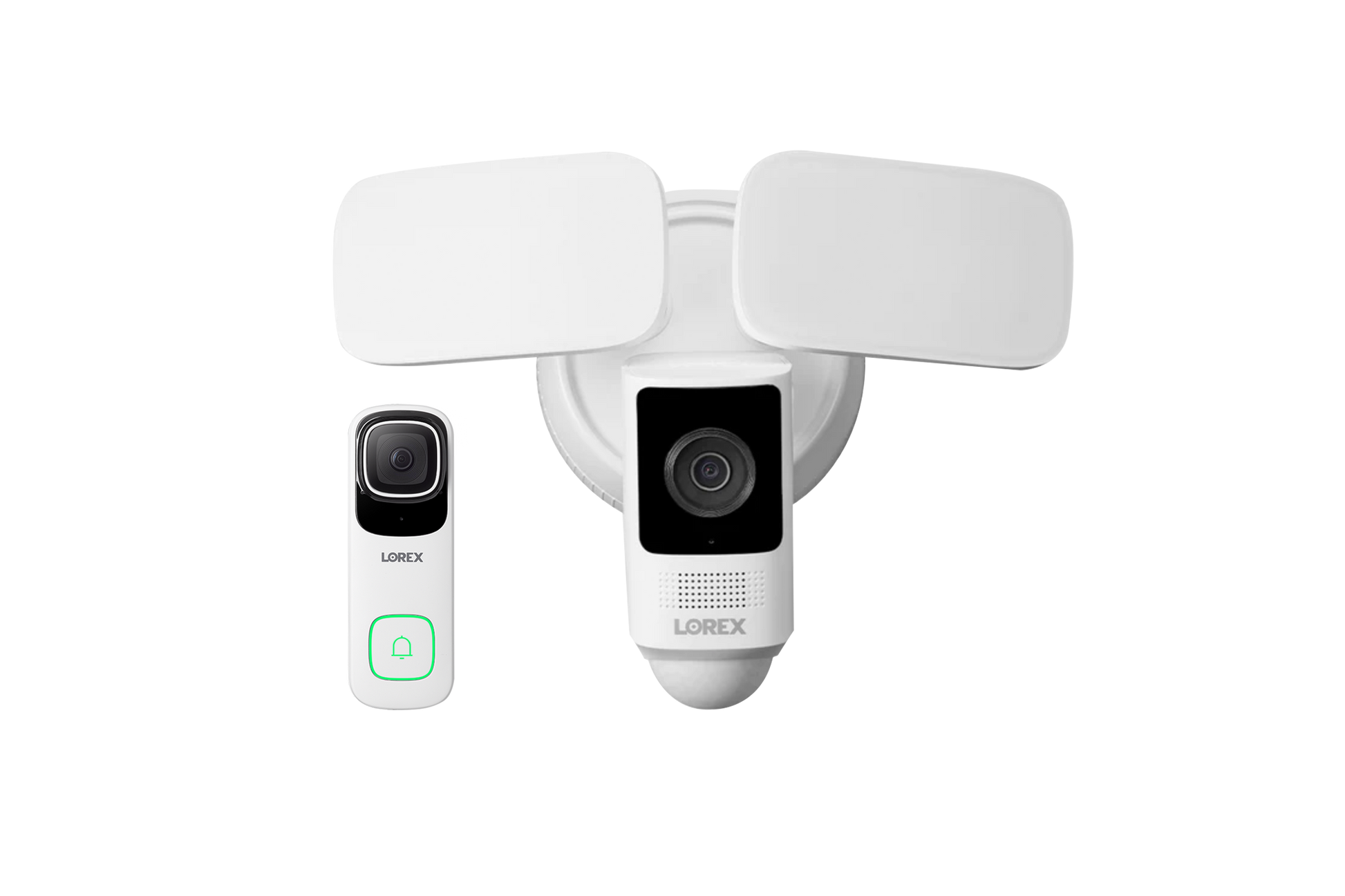 Lorex 4K Wired Video Doorbell with 2K Floodlight Wi-Fi Security Camera - Costco