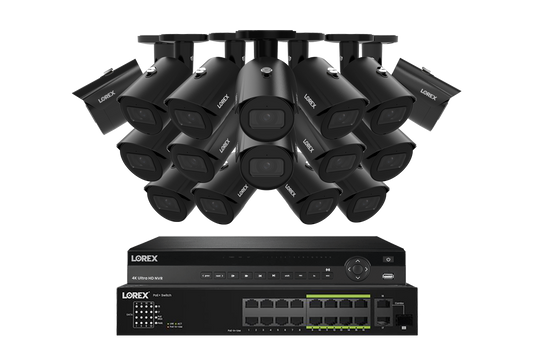 Lorex Elite Series 4K 32 Camera Capable Wired NVR System with A14 IP Bullet Cameras