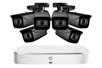 Lorex Fusion 4K 16-Channel (8 Wired + 8 Wi-Fi) NVR System with Bullet Cameras - Black 6