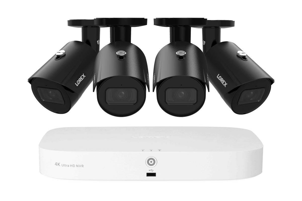 Lorex Fusion NVR with A20 (Aurora Series) IP Bullet Cameras - 4K 16-Channel 2TB Wired System - Black 4