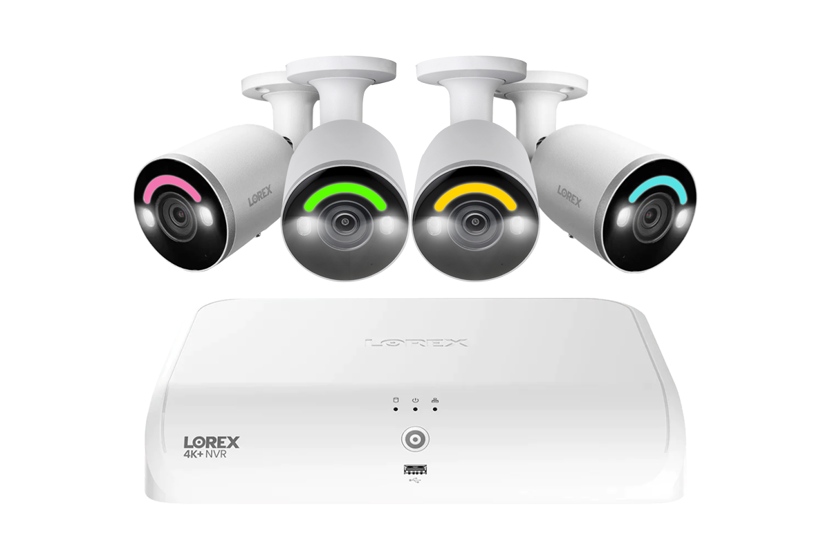 Lorex Fusion Series 4K+ 16 Channel (8 Wired + 8 Fusion Wi-Fi) 2TB Wired System with H12 Wired 4K IP Bullet Cameras - 4