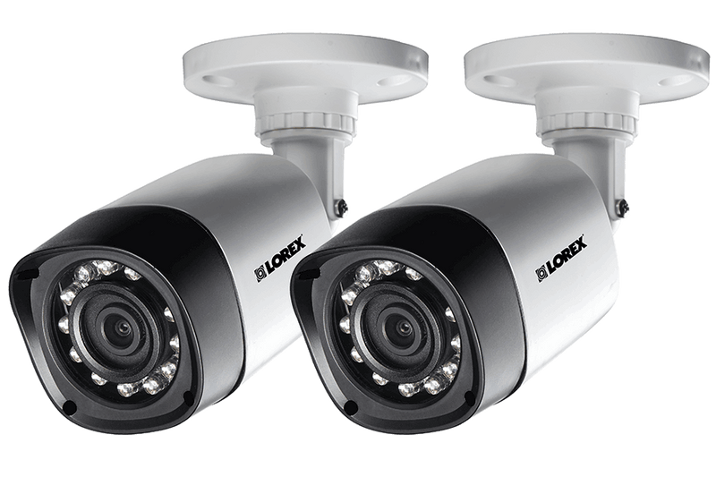 720P HD Weatherproof Night Vision Security Cameras (2-Pack)